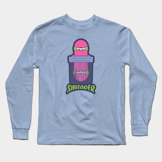 Shredder Long Sleeve T-Shirt by MonkeyColada